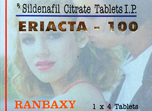 Eriacta 4 pills Box (Ranbaxy) 100 mg