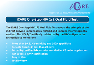 iCare HIV 1&2 Oral Swap Rapid Screen Test Kit