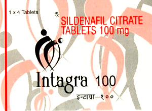 Intagra (Intas) 100 mg 4pills in 1 box