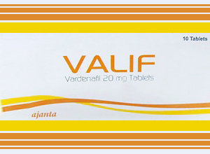valif 20mg (Ajanta pharma limited) 10pills in 1 sheet