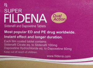 Super Fildena 4 pills Box (Dadha Pharma) 100/ 60 mg